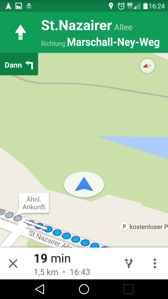 Google Navi Stadtpark