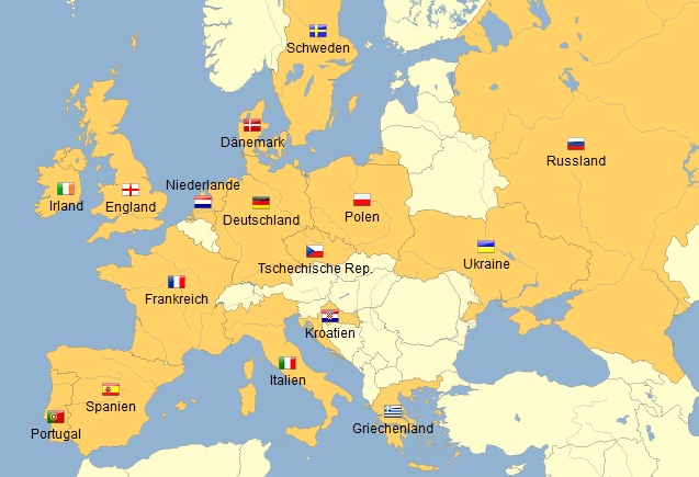EM-Teilnehmer Map